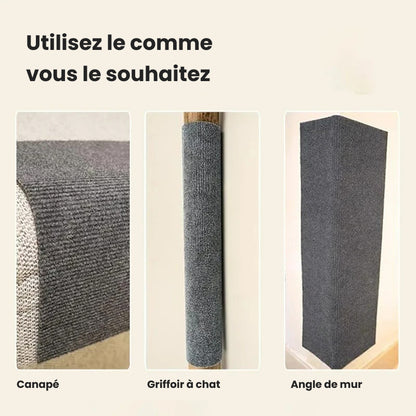 Tapis grattoir auto-adhésif pour chat